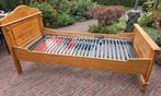 Eiken seniorenbed 1pers. met elektrisch verstelbare bodem, Ophalen, Eenpersoons, Hout, 100 cm