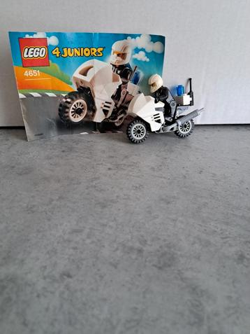 LEGO 4 Juniors 4651 - Politie Motor beschikbaar voor biedingen