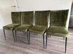Goossens Eetkamerstoelen - Groen - Set van 4, Huis en Inrichting, Stoelen, Ophalen, Gebruikt, Overige kleuren, Vier