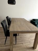 eetkamertafel, Ophalen, Gebruikt, 100 tot 150 cm, Eikenhout