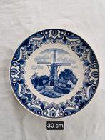 Delfts Blauw Wandbord - Molen van Vessem - 30cm, Antiek en Kunst, Antiek | Wandborden en Tegels, Ophalen