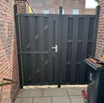 Composiet Tuindeur + Schuttingdeel (90cm) totaal + Palen, Tuin en Terras, Minder dan 100 cm, Composiet, Ophalen of Verzenden, Zo goed als nieuw