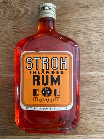 Antieke Stroh Inländer Rum 80% - Gesloten Fles beschikbaar voor biedingen