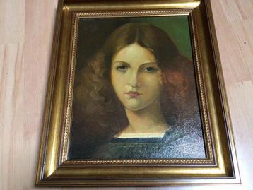Klassiek portret schilderij beschikbaar voor biedingen