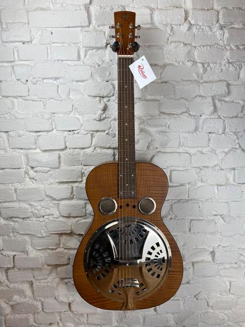 Dobro Hound Dog Square Neck, Muziek en Instrumenten, Snaarinstrumenten | Gitaren | Akoestisch, Zo goed als nieuw, Resonator- of Dobrogitaar