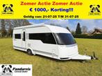 Hobby 560 CFE Premium MOVER/AIRCO/LUIFEL/BJ:2018, Caravans en Kamperen, Caravans, Rondzit, Hobby, Frans bed, Bedrijf