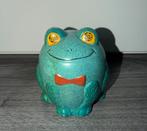 Vintage Kikker Spaarpot – Handgeschilderd Retro Keramiek, Ophalen of Verzenden, Zo goed als nieuw, Steen, Aardewerk of Keramiek