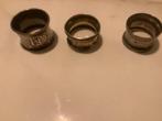 Vintage Servetringen Set van 3 zilver, Antiek en Kunst, Antiek | Bestek, Ophalen of Verzenden