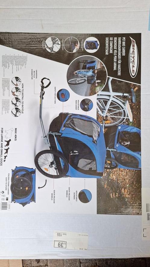 Hondenfietskar / fietskar voor huisdieren, Fietsen en Brommers, Fietsaccessoires | Aanhangers en Karren, Nieuw, Hondenkar, 40 tot 60 kg