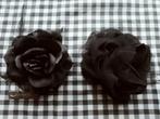Set van 2 corsages o.a. Sandwich nieuw zwart haarclip, Overige materialen, Zwart, Nieuw, Ophalen of Verzenden