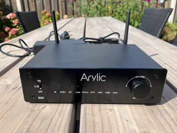 Arylic B50 stereo versterker 2x50 W + Blutooth 5.2 & remote beschikbaar voor biedingen