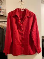 Rode vintage blouse, Kleding | Dames, Blouses en Tunieken, Ophalen of Verzenden, Gedragen, Maat 42/44 (L), Rood