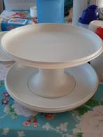 Tupperware plan-eet serveerschalen, Ophalen of Verzenden, Gebruikt, Wit, Overige typen