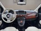 Fiat 500 0.9 TwinAir T Riva 2017 BLAUW | Schuifdak | Display, Auto's, 86 pk, Gebruikt, Leder, Bedrijf