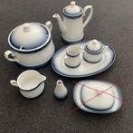 Bavaria Kronester vintage servies blauw wit - 7 delig, Huis en Inrichting, Keuken | Servies, Nieuw, Compleet servies, Overige stijlen