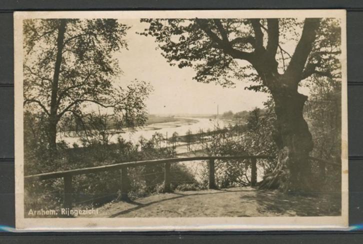 ﻿Arnhem 1945 Rijngezicht Foto Ansichtkaart m-24b jdu, Verzamelen, Ansichtkaarten | Nederland, Gelopen, Gelderland, 1940 tot 1960