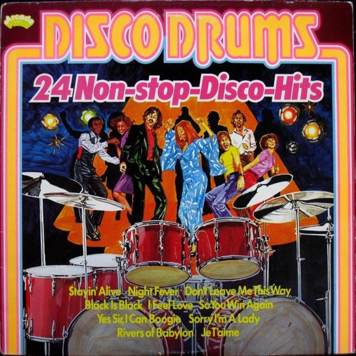LP Disco Drums (24 Non-Stop-Disco-Hits), Cd's en Dvd's, Vinyl | Verzamelalbums, Gebruikt, Pop, 12 inch, Ophalen of Verzenden