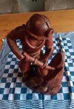 MIJNWERKER  HOUTEN BEELD 38 CM HOOG HOUTSNIJWERK, Antiek en Kunst, Ophalen of Verzenden