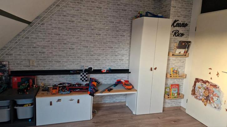 Complete IKEA SMÅSTAD: Speelgoedkist, Bureau & kledingkast, Kinderen en Baby's, Kinderkamer | Commodes en Kasten, Gebruikt, Kast