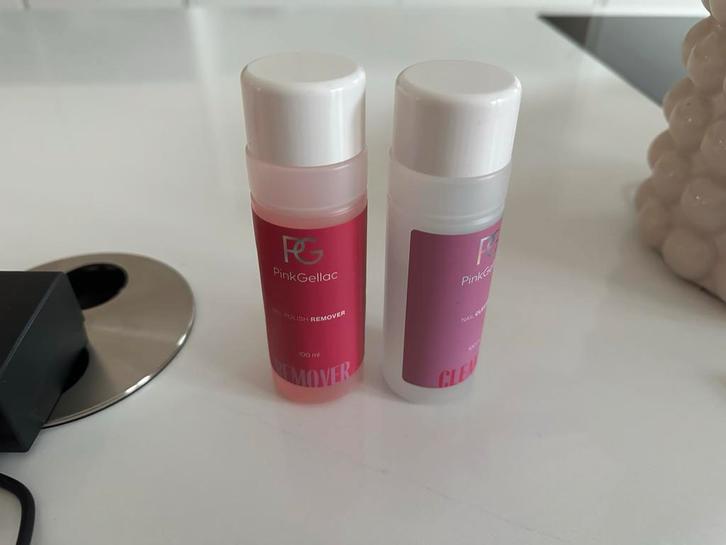 Pink Gellac Starterset - Lamp + 7 Kleuren, Sieraden, Tassen en Uiterlijk, Uiterlijk | Cosmetica en Make-up, Zo goed als nieuw