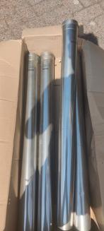 4x rvs Rookgasafvoer 80mm l1000mm, Ophalen, Nieuw, Rvs, Minder dan 2 meter