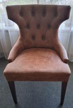 Eetkamerstoelen van 'JUST Design', Huis en Inrichting, Stoelen, Ophalen, Bruin, Stof, Drie