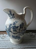 Grote blauw gebloemde kan, Antiek en Kunst, Ophalen of Verzenden