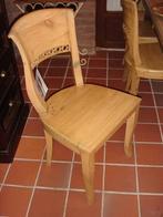 6 nieuwe handgemaakte grenen stoelen flamant Italia, Ophalen, Gielen, Overige kleuren, Klassiek