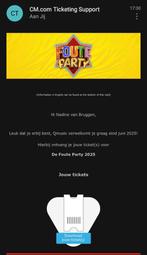 Tickets Foute Party Qmusic vrijdag 27 juni, Tickets en Kaartjes, Twee personen