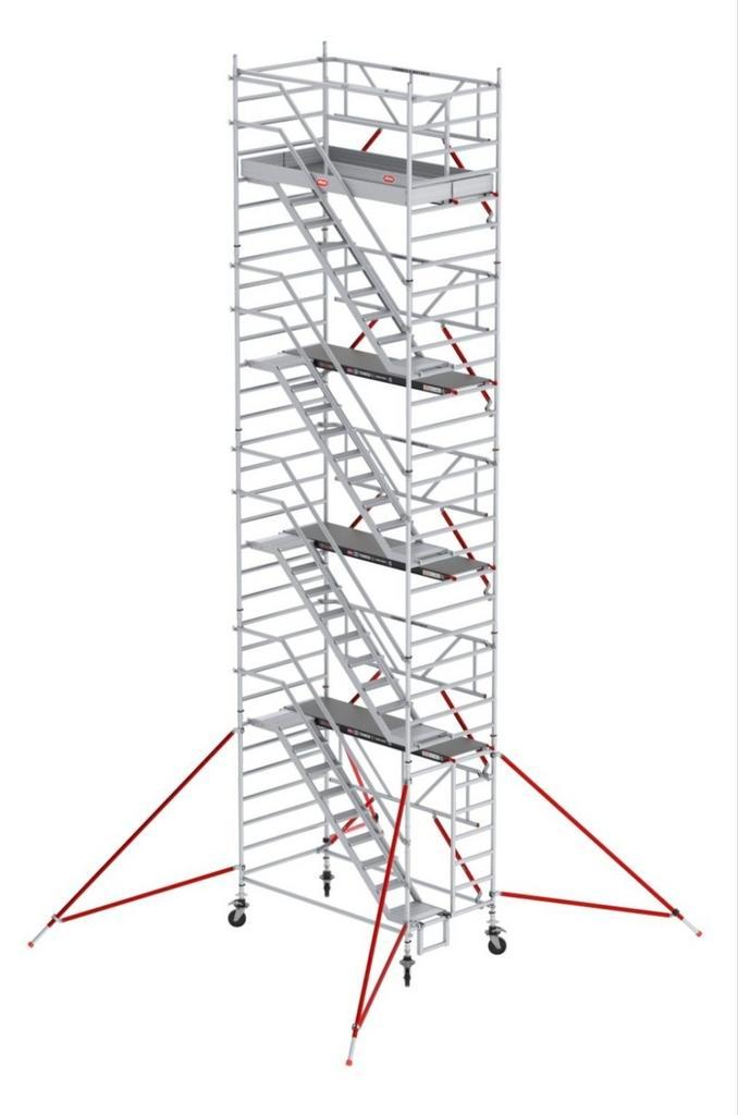 Altrex RS5 trappentoren, Fiberdek!!! werkhoogte 10,2 zgst, Doe-het-zelf en Verbouw, Steigers, Zo goed als nieuw, Rolsteiger of Kamersteiger