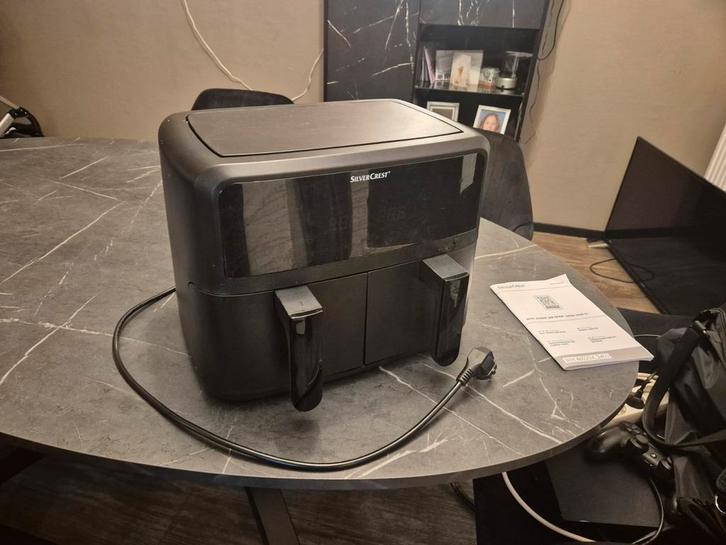 Heteluchtfriteuse met dubbele bakken, Witgoed en Apparatuur, Airfryers, Gebruikt, Ophalen