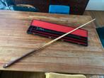 Snooker biljart keu 144cm Li Wei in koffer met verlengstuk, Ophalen of Verzenden, Zo goed als nieuw
