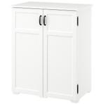 Linnenkast met drie laden, opberg vak en deuren 84x101 cm, Ophalen, Zo goed als nieuw