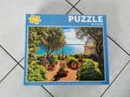 puzzel uitzicht op zee - 1000 stukjes, Hobby en Vrije tijd, Denksport en Puzzels, Ophalen of Verzenden, 500 t/m 1500 stukjes, Zo goed als nieuw