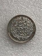 25 cent 1939, Postzegels en Munten, Munten | Nederland, Verzenden, Zilver, 25 cent, Koningin Wilhelmina