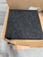 Partij zwarte tapijt vloertegels 50x50, Ophalen, 40 tot 60 cm, Zo goed als nieuw, 10 m² of meer