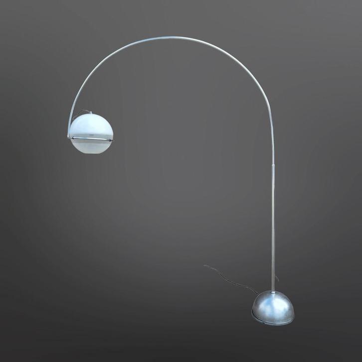 Guzzini Focus vloerlamp Fabio Lenci, Huis en Inrichting, Lampen | Vloerlampen, Gebruikt, 200 cm of meer, Kunststof, Metaal, Ophalen