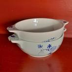 2 soepkommen OXO met oren, Ophalen of Verzenden, Zo goed als nieuw, Kom(men), Overige stijlen