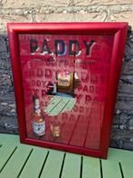Prachtige reclamespiegel Paddy Irish Whiskey, Ophalen of Verzenden, Nieuw, Reclamebord