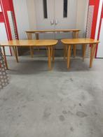 Set (3) tafels van het Deense merk Haslev, Huis en Inrichting, Tafels | Salontafels, 100 tot 150 cm, 150 tot 200 cm, Gebruikt