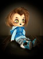 Weerwolf Pop doll Bjd customised Full set wolf Middie Blyth, Verzenden, Zo goed als nieuw, Pop