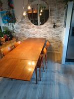 Deense stijl eettafel,eetkamer, met 4 stoelen, hout, eethoek, Huis en Inrichting, Tafels | Eettafels, Ophalen, Gebruikt, Deens