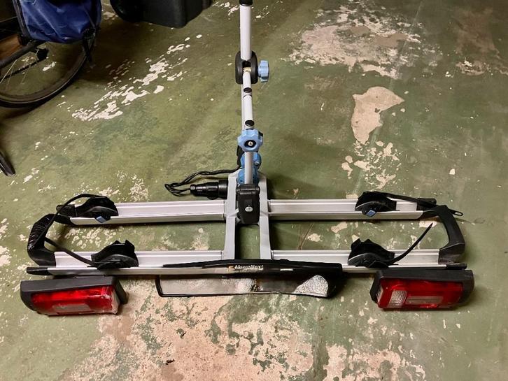 Movanext Lux fietsendrager, Auto diversen, Fietsendragers, Zo goed als nieuw, Trekhaakdrager, 2 fietsen, Elektrische fiets, Ophalen