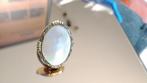 Parelmoer vergulde sjaal clip-on, Sieraden, Tassen en Uiterlijk, Broches, Verzenden, Minder dan 4 cm, Zo goed als nieuw, Goud