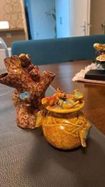 2 vogelvaasjes, Huis en Inrichting, Overige kleuren, Ophalen of Verzenden, Minder dan 50 cm, Glas