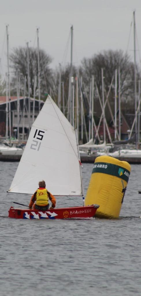 Leuke optimist te koop, Watersport en Boten, Zeilen en Zeiltoebehoren, Gebruikt, Overige typen, Minder dan 15 m², Minder dan 3 meter