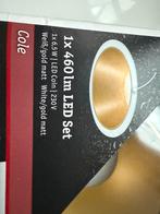 2x Paulmann LED Inbouwspots - Wit Goud Mat - Nieuw, Metaal of Aluminium, Nieuw, Ophalen of Verzenden, Led