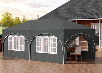 Partytent Easy Up 6x3m met zijwanden beschikbaar voor biedingen