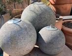 3 zwaar stenen fakkels, Tuin en Terras, Waterpartijen en Fonteinen, Ophalen, Zo goed als nieuw, Waterornament