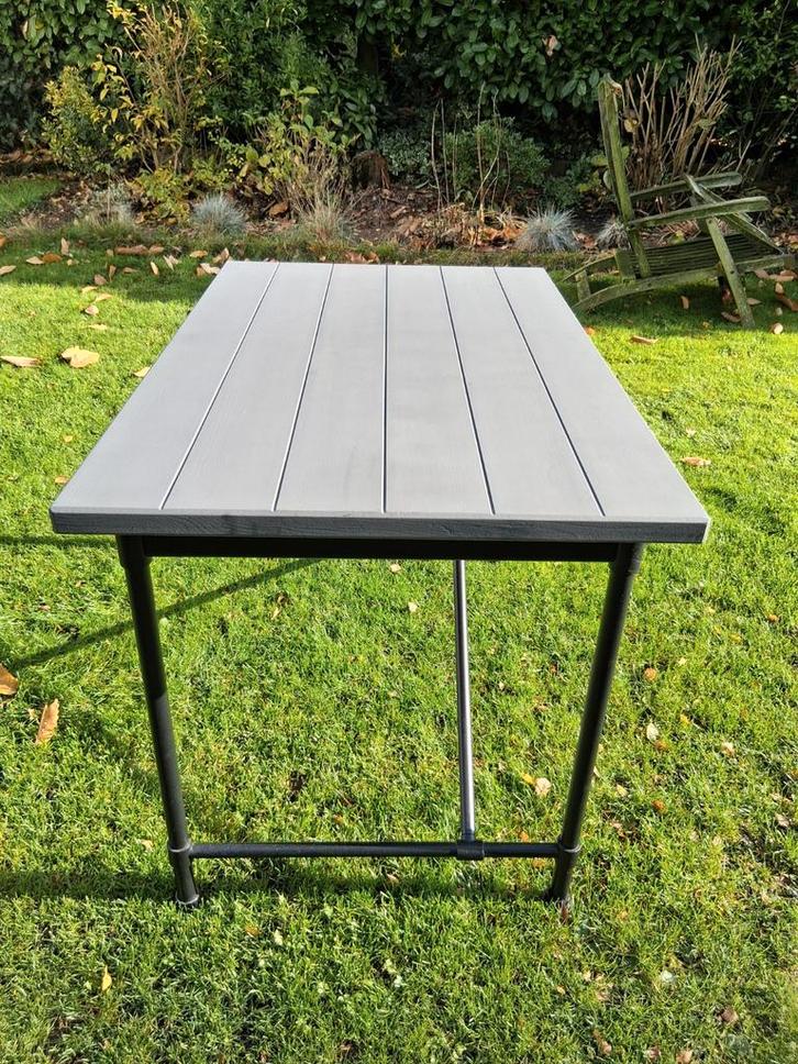 Ikea Kullaberg bureau - donkergrijs, Tuin en Terras, Tuintafels, Ophalen of Verzenden